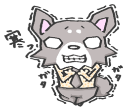 Pretty kariage dog. sticker #2823993