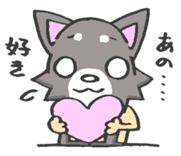 Pretty kariage dog. sticker #2824005