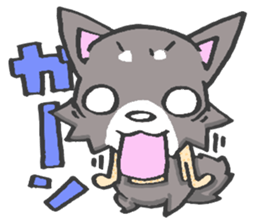 Pretty kariage dog. sticker #2824006
