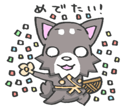 Pretty kariage dog. sticker #2824008