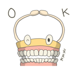 Gakumokkun of dental cast sticker #2824419