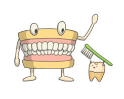 Gakumokkun of dental cast sticker #2824429