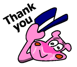 Jimmie the pink hippo sticker #2824493