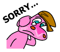 Jimmie the pink hippo sticker #2824495