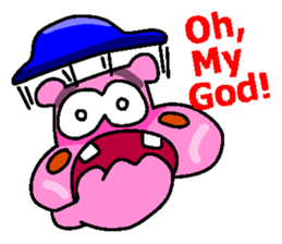 Jimmie the pink hippo sticker #2824498