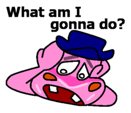 Jimmie the pink hippo sticker #2824499