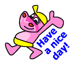 Jimmie the pink hippo sticker #2824503