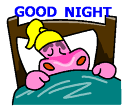 Jimmie the pink hippo sticker #2824505