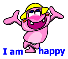 Jimmie the pink hippo sticker #2824507