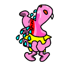 Jimmie the pink hippo sticker #2824511