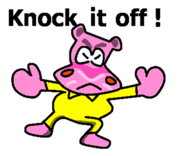 Jimmie the pink hippo sticker #2824513