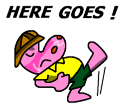 Jimmie the pink hippo sticker #2824516