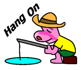 Jimmie the pink hippo sticker #2824517