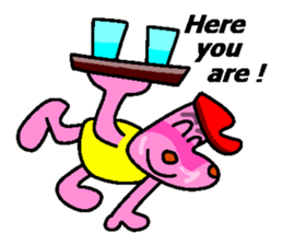 Jimmie the pink hippo sticker #2824519