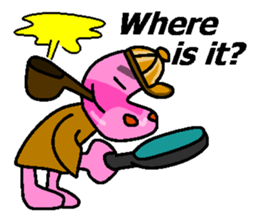 Jimmie the pink hippo sticker #2824523