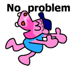 Jimmie the pink hippo sticker #2824526