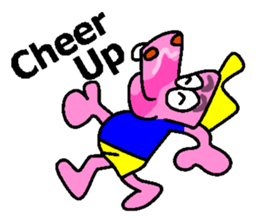 Jimmie the pink hippo sticker #2824529