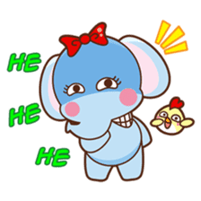 Emy the funny elephant sticker #2825336