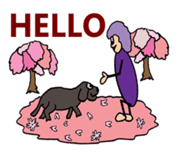 Purple People 3 Cherry Blossom time sticker #2825771