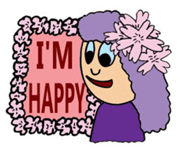Purple People 3 Cherry Blossom time sticker #2825774
