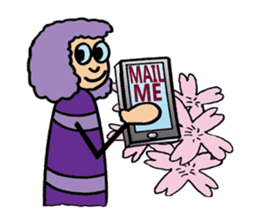 Purple People 3 Cherry Blossom time sticker #2825785