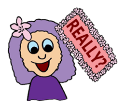 Purple People 3 Cherry Blossom time sticker #2825787