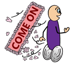 Purple People 3 Cherry Blossom time sticker #2825790