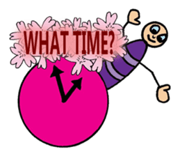 Purple People 3 Cherry Blossom time sticker #2825791