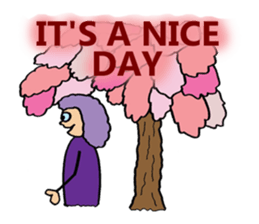 Purple People 3 Cherry Blossom time sticker #2825792