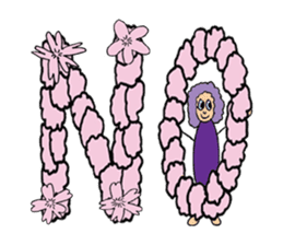 Purple People 3 Cherry Blossom time sticker #2825793