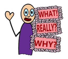 Purple People 3 Cherry Blossom time sticker #2825799