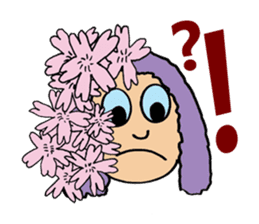 Purple People 3 Cherry Blossom time sticker #2825801