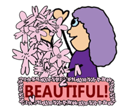 Purple People 3 Cherry Blossom time sticker #2825803