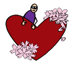 Purple People 3 Cherry Blossom time sticker #2825804