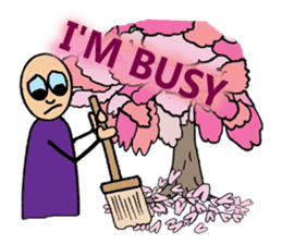 Purple People 3 Cherry Blossom time sticker #2825810