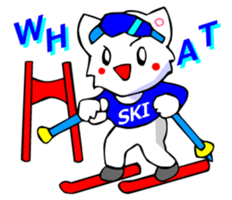 Bizarre Shirt Cat (Winter Sports) sticker #2825892