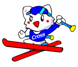 Bizarre Shirt Cat (Winter Sports) sticker #2825894