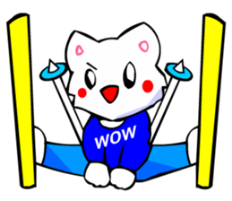Bizarre Shirt Cat (Winter Sports) sticker #2825896