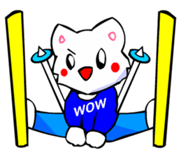 Bizarre Shirt Cat (Winter Sports) sticker #2825896