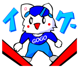 Bizarre Shirt Cat (Winter Sports) sticker #2825897