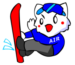 Bizarre Shirt Cat (Winter Sports) sticker #2825901