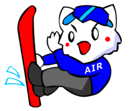 Bizarre Shirt Cat (Winter Sports) sticker #2825901
