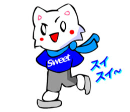 Bizarre Shirt Cat (Winter Sports) sticker #2825905