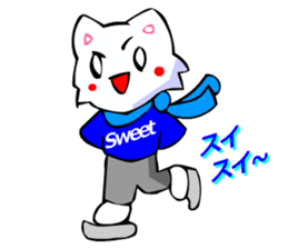 Bizarre Shirt Cat (Winter Sports) sticker #2825905