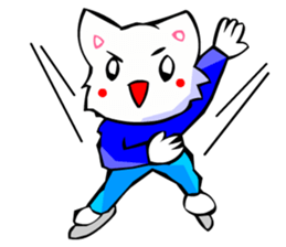 Bizarre Shirt Cat (Winter Sports) sticker #2825906