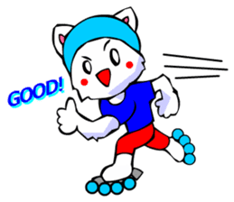 Bizarre Shirt Cat (Winter Sports) sticker #2825907