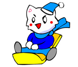 Bizarre Shirt Cat (Winter Sports) sticker #2825913