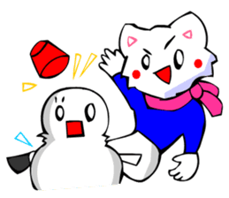 Bizarre Shirt Cat (Winter Sports) sticker #2825920