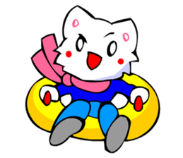 Bizarre Shirt Cat (Winter Sports) sticker #2825921