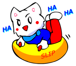 Bizarre Shirt Cat (Winter Sports) sticker #2825924